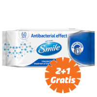 Antibakteriální ubrousky SMILE s D-panthenolem 60ks